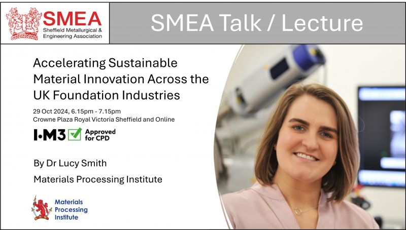 Talk / Lecture -  Accelerating Sustainable Material Innovation Across the UK Foundation Industries